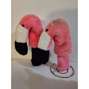 Vintage Daphne Flamingo Golf Fairway Club Head Cover Pink (Lot Of 2)